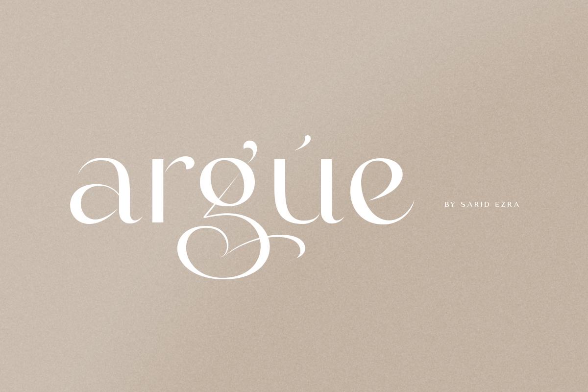 Argue Font Font Font
