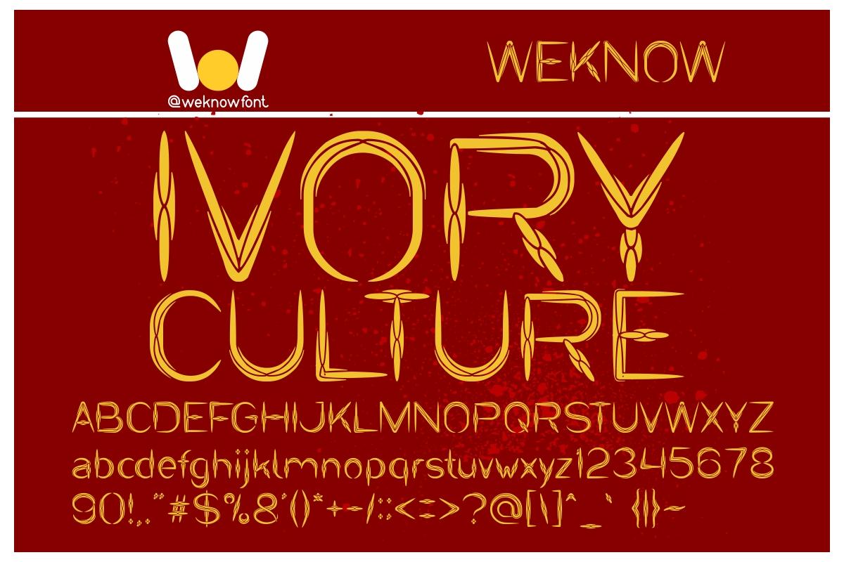 Ivory Culture Font