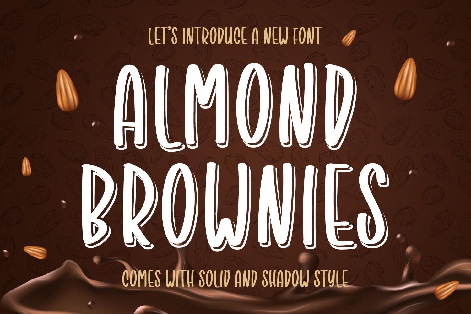Almond Brownies Font