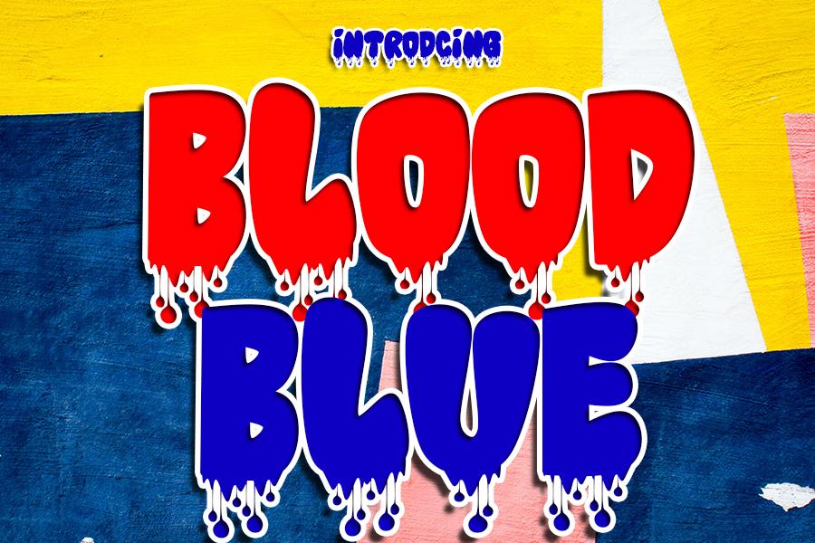 Blood Blue Font