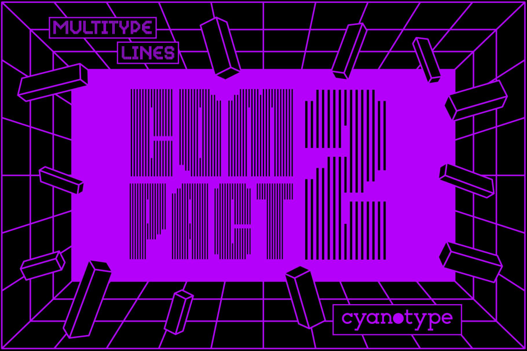 MultiType Lines Compact 2 Font
