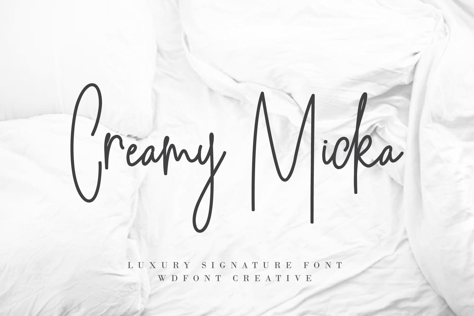 Creamy Micka Font