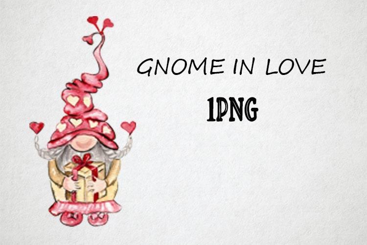 Watercolor Gnomes in Love