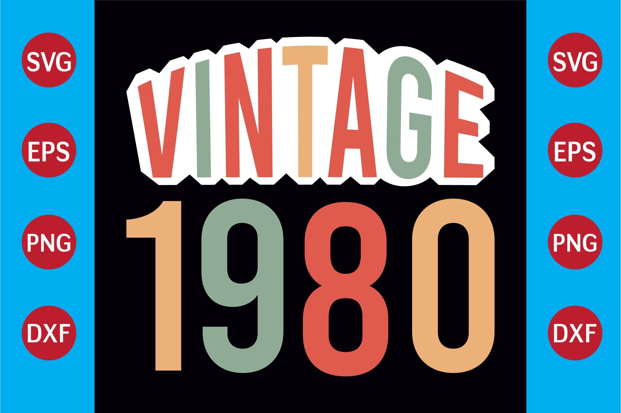 Vintage 1980  T-shirt Design