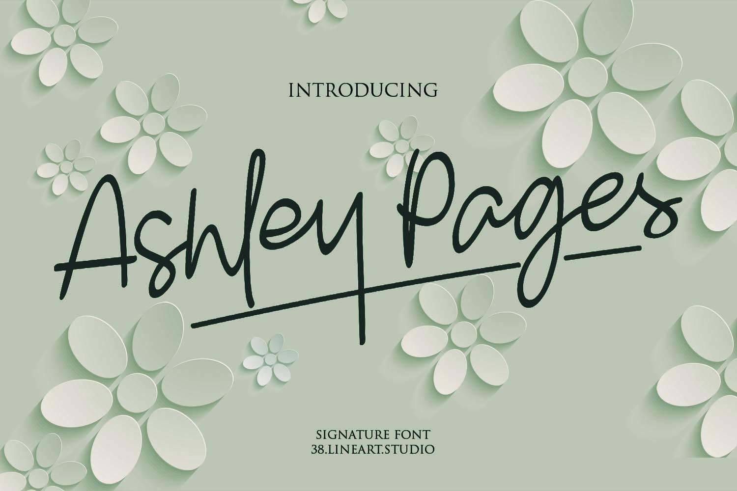 Ashley Pages Font