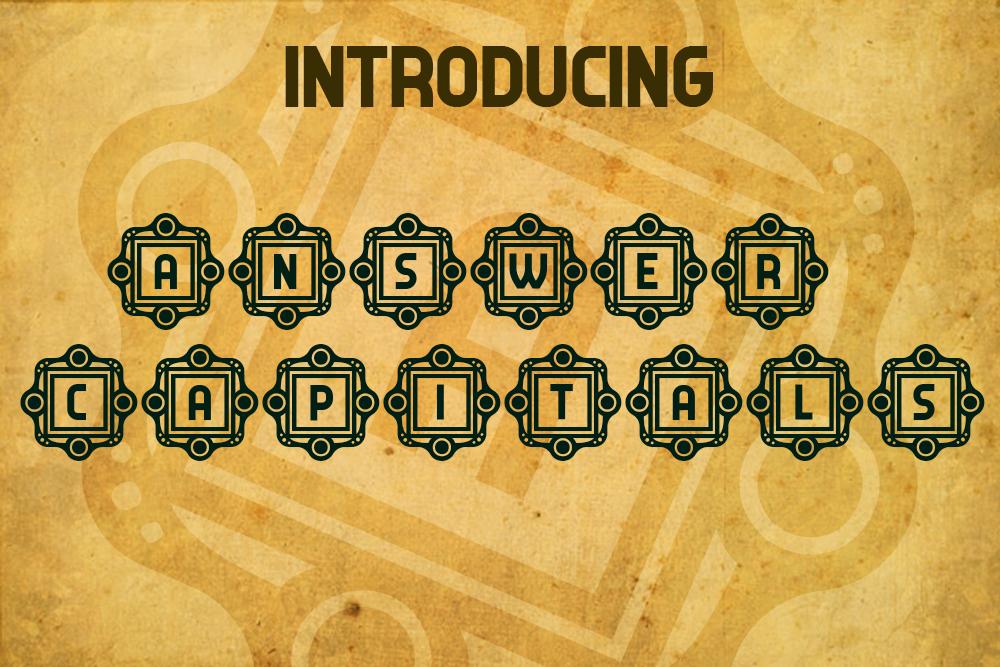 Answer Capitals Font
