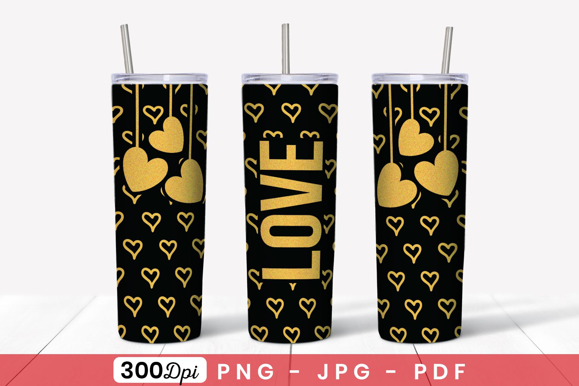 Valentine Skinny Tumbler Sublimation PNG
