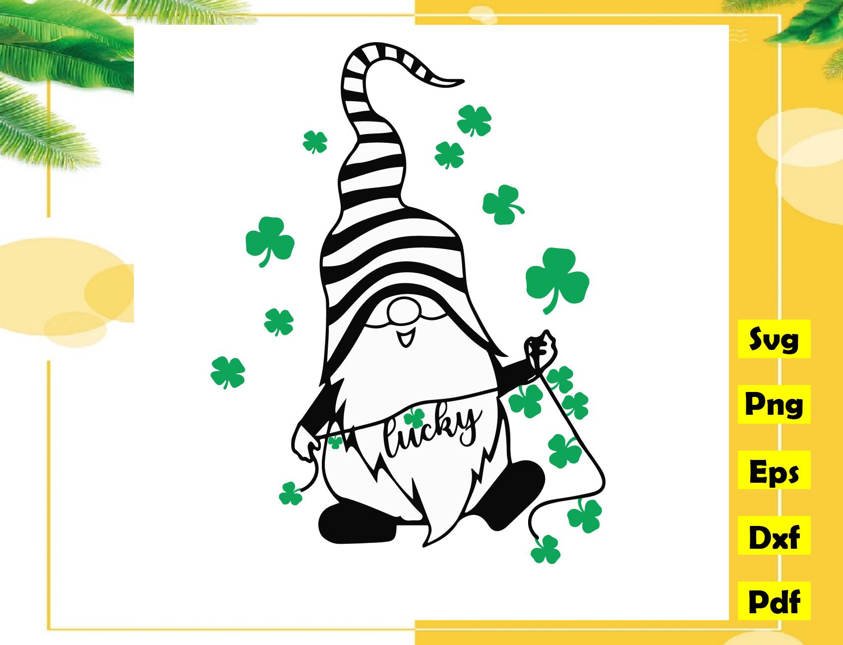 Gnome Patrick's Day Svg