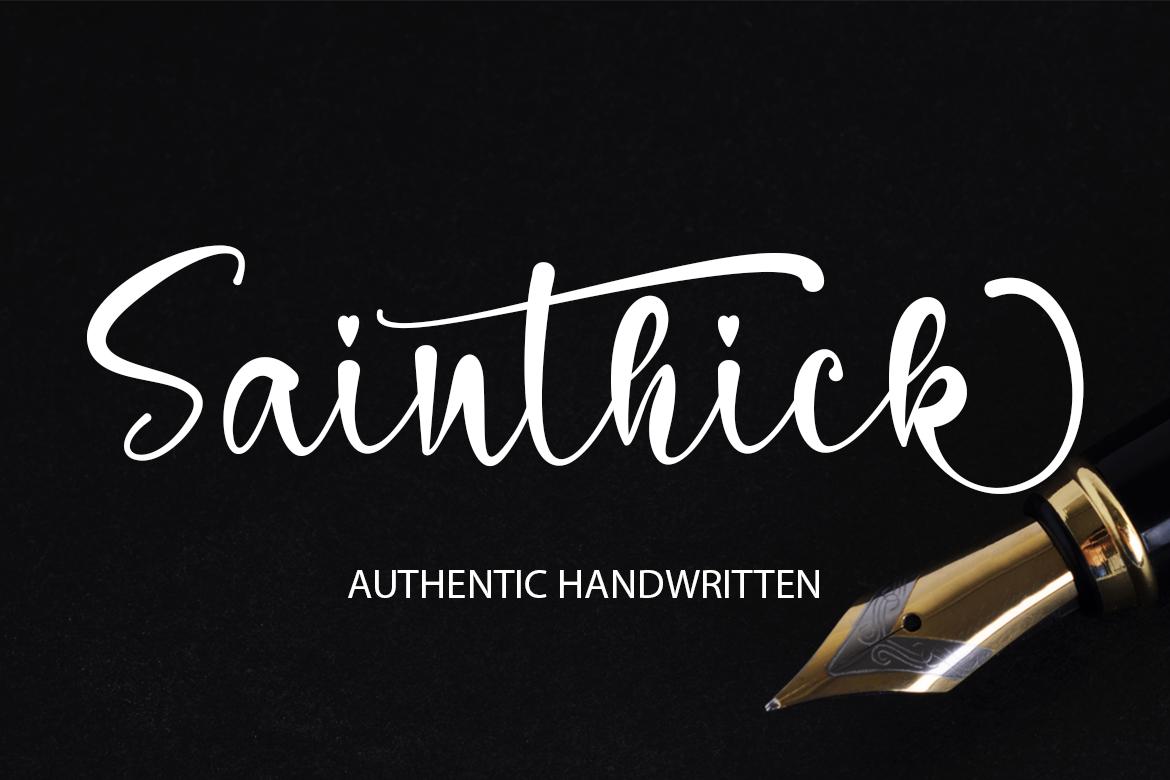 Sainthick Font