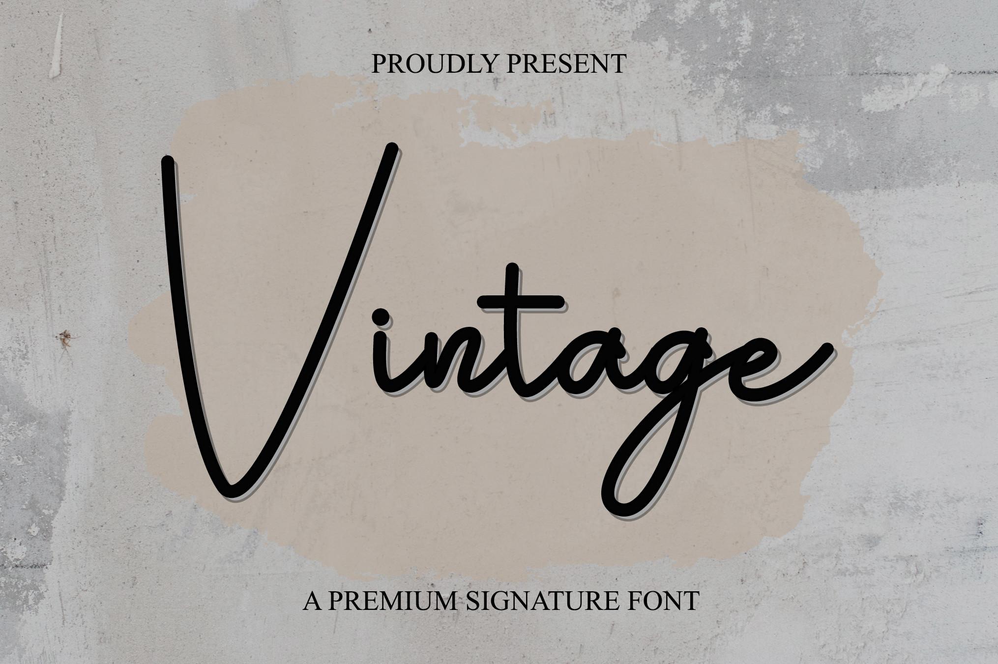 Vintage Font