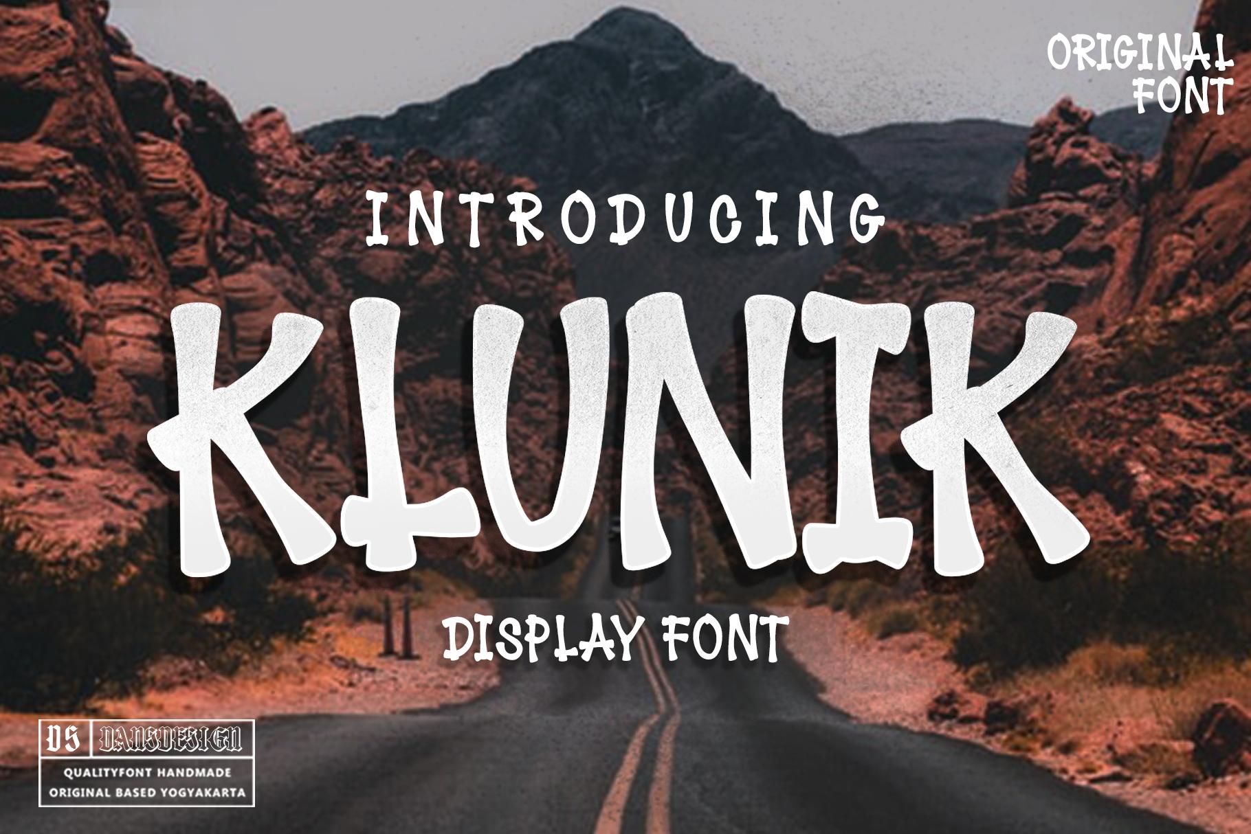 Klunik Font