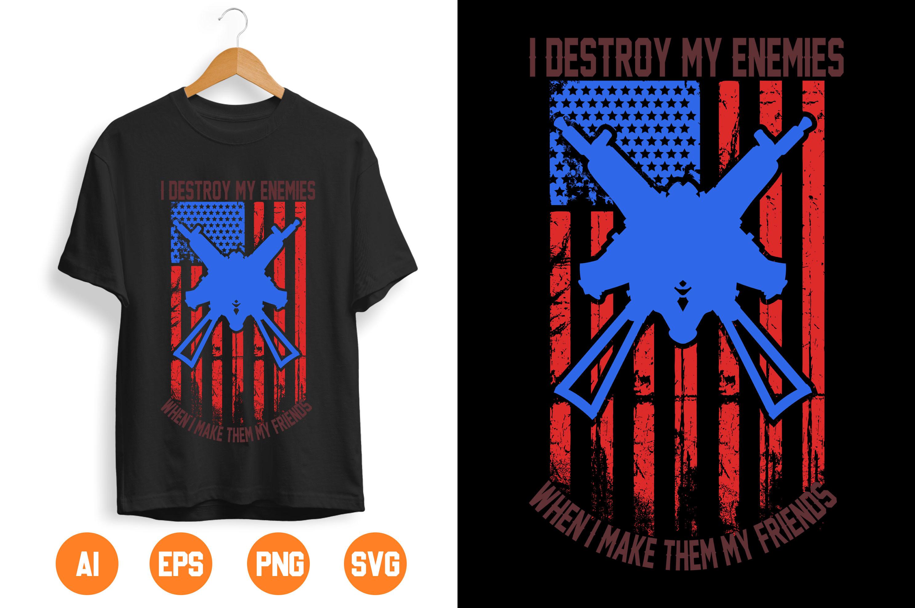 USA Army T-shirt Design 215