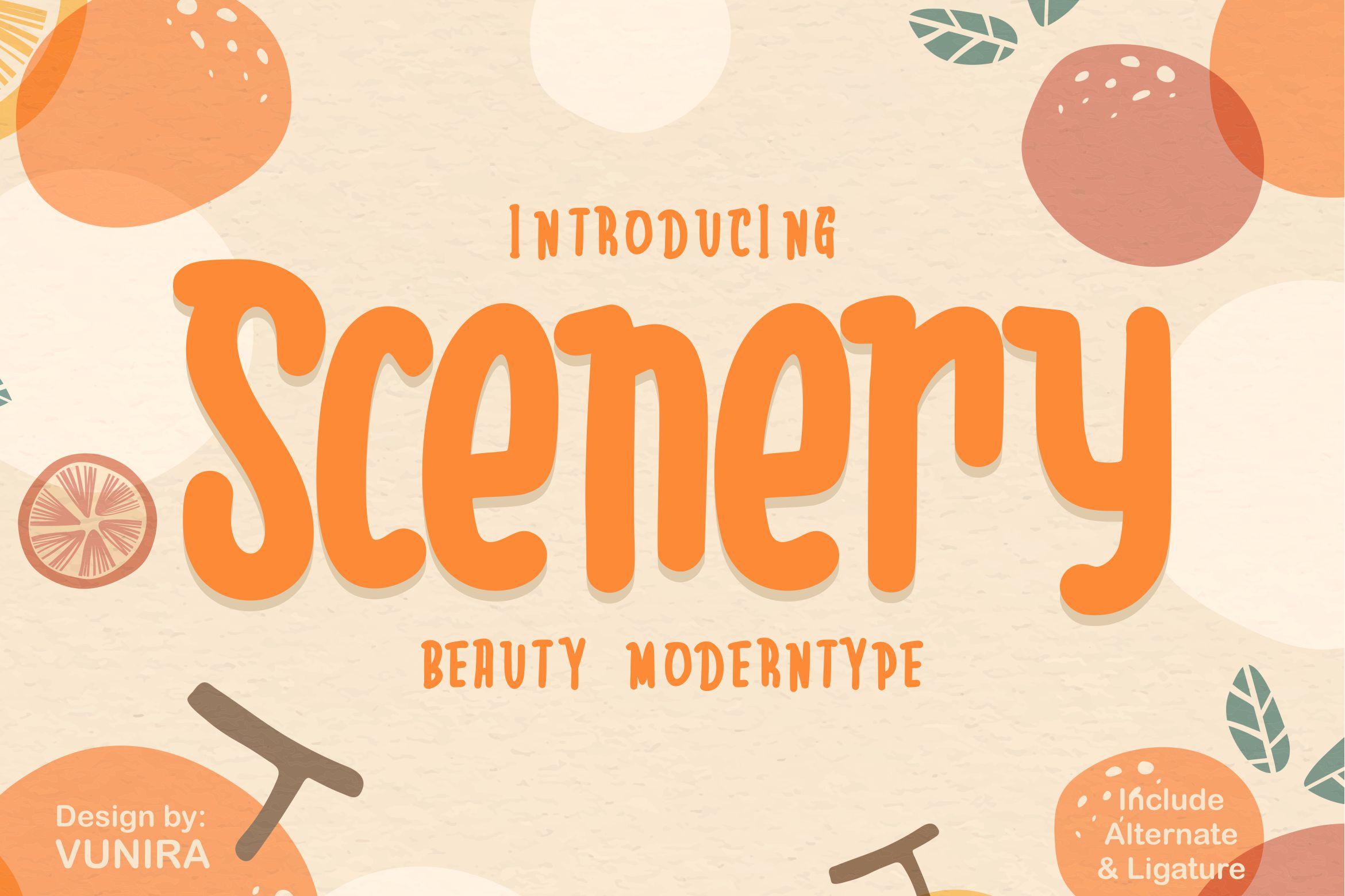 Scenery Font