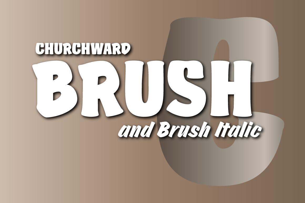 Churchward Brush Font