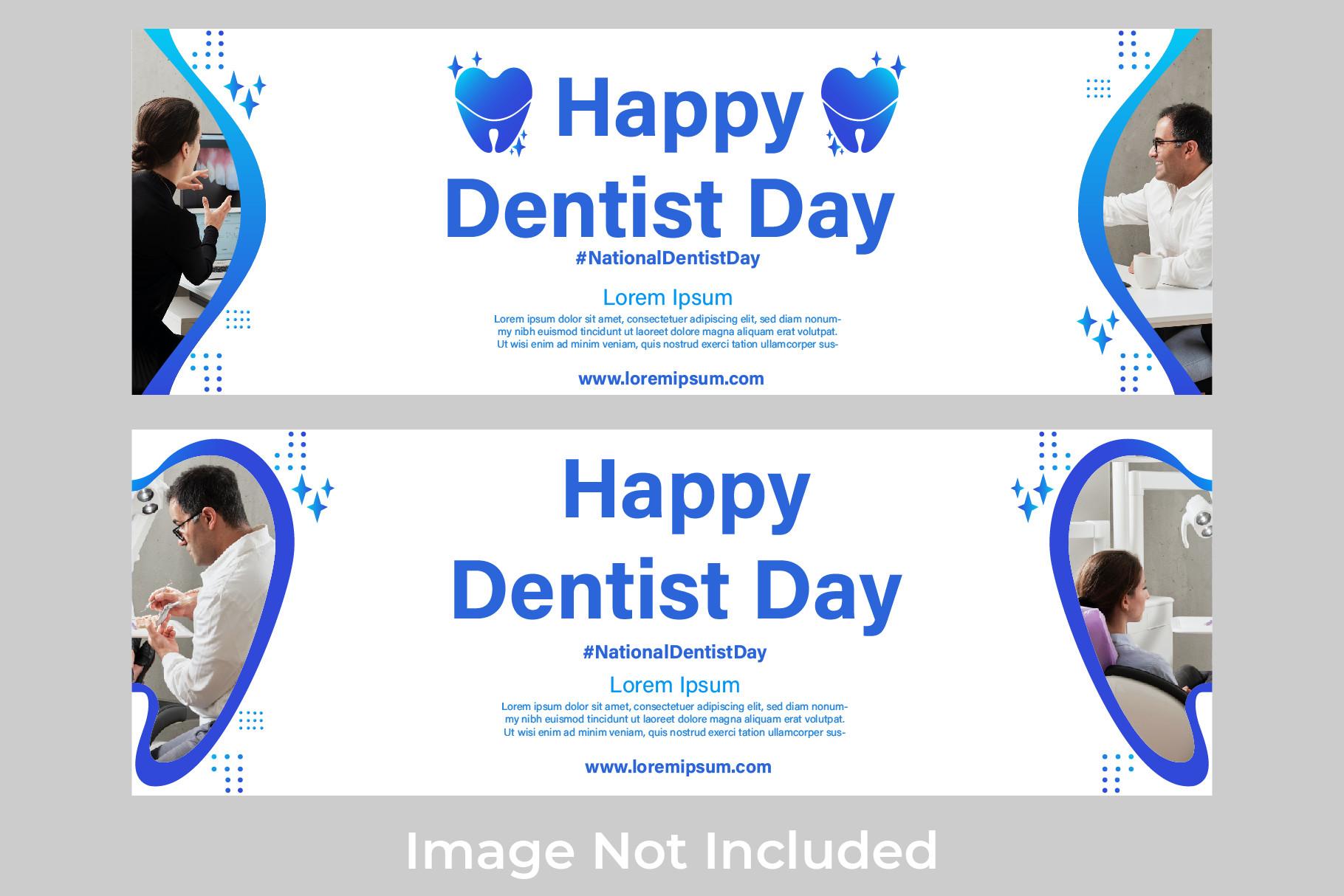 National Dentist Day  Banner Template