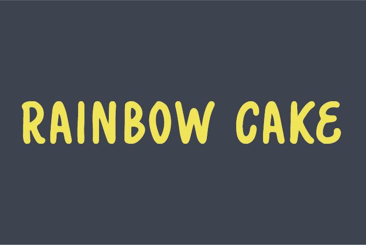 Rainbow Cake Font