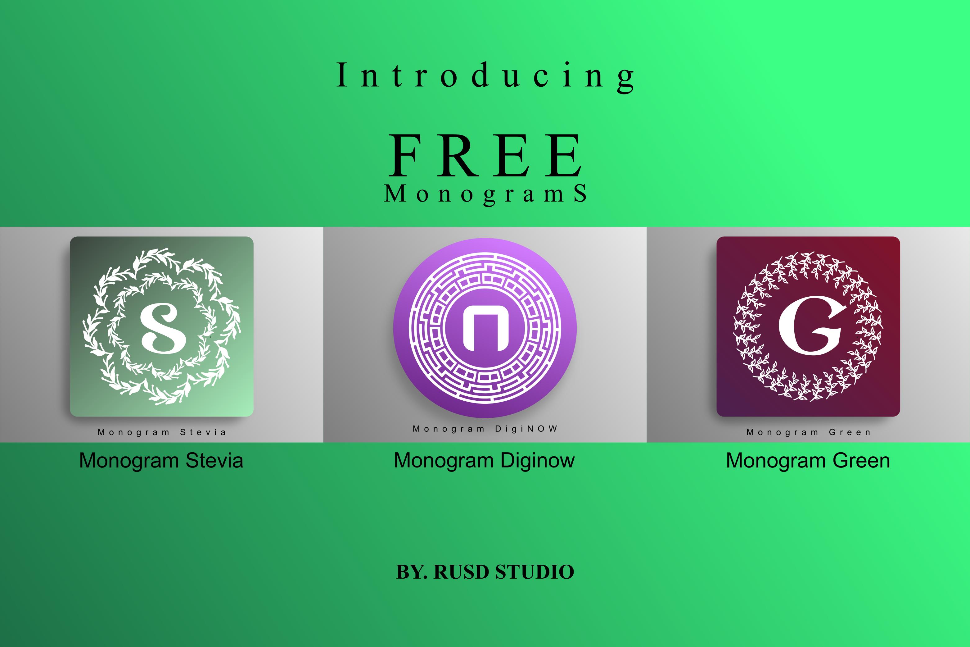 Three Lovely Monograms Font