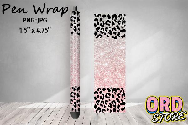 Glitter Leopard Pen Wrap