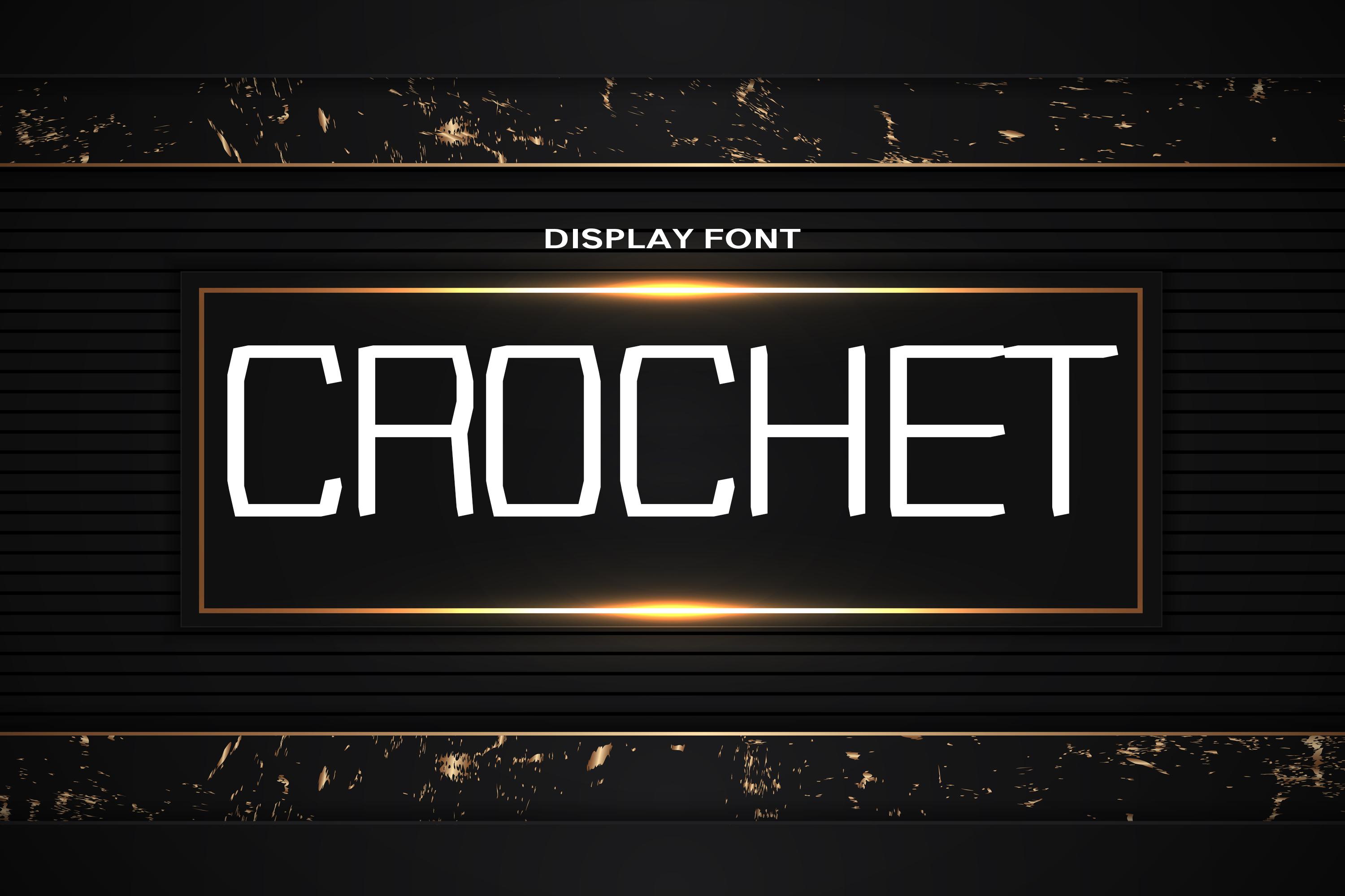 Crochet Font