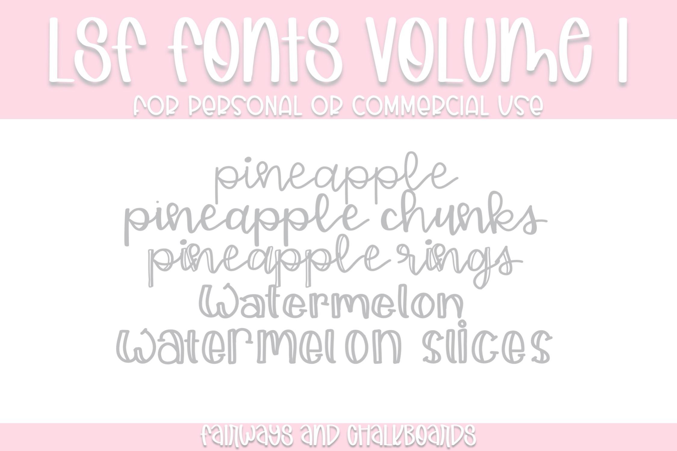 LSF Volume 1 Font