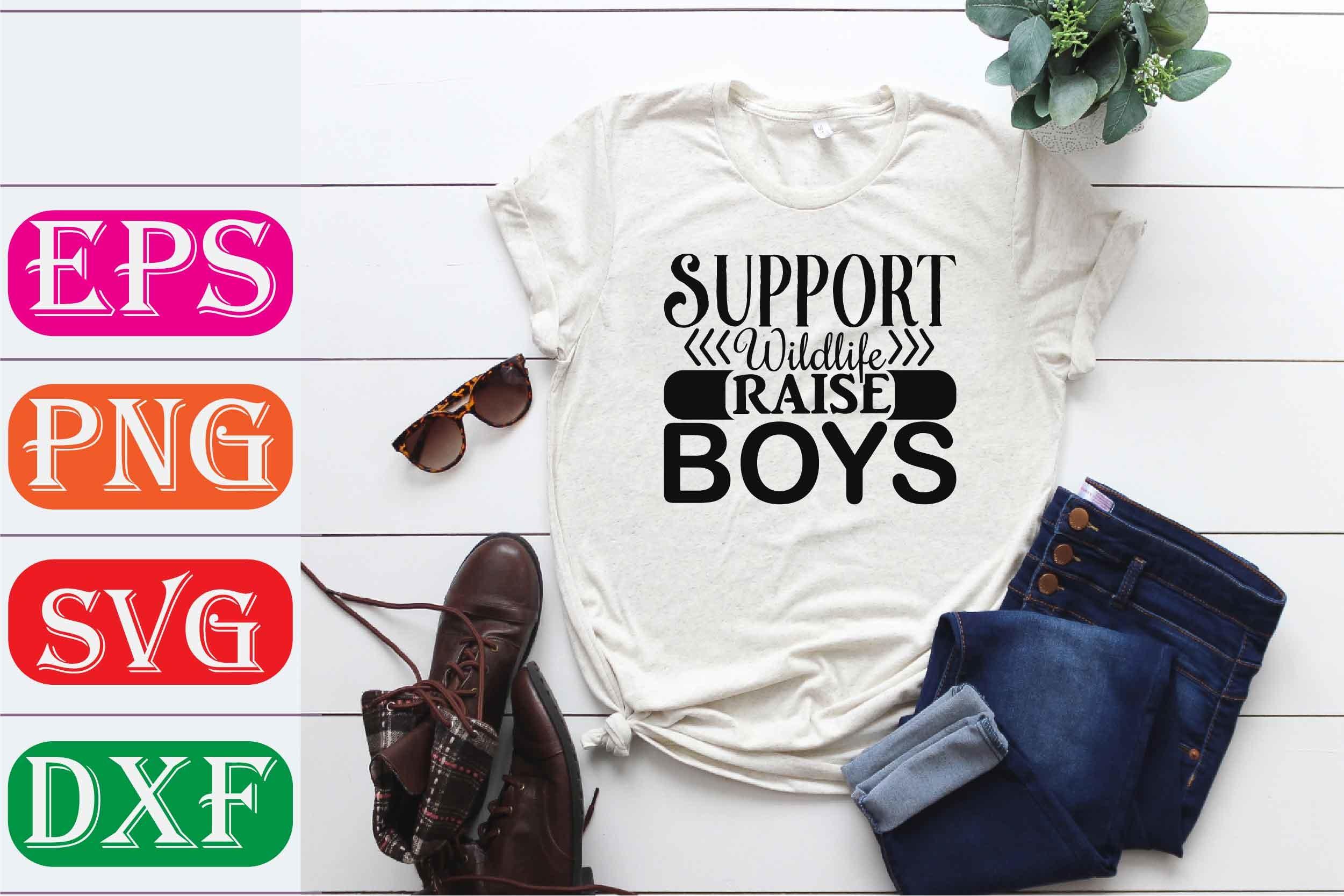 Funny Mom Svg Design. Support Wildlife R