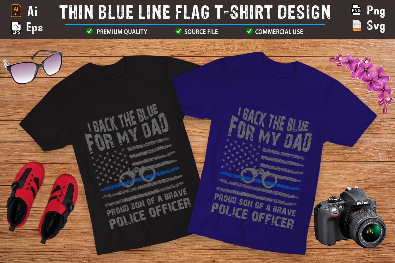 I Back the Blue for My Dad