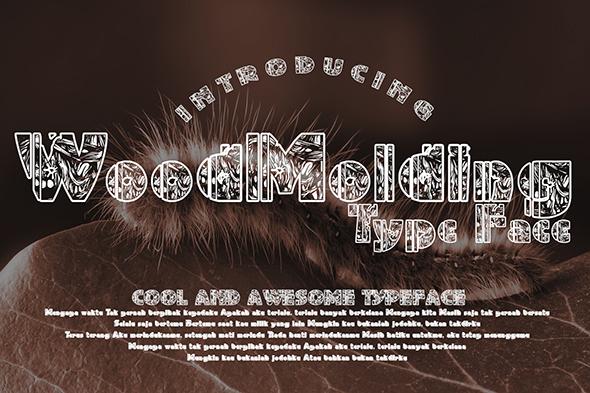 WoodMolding Font