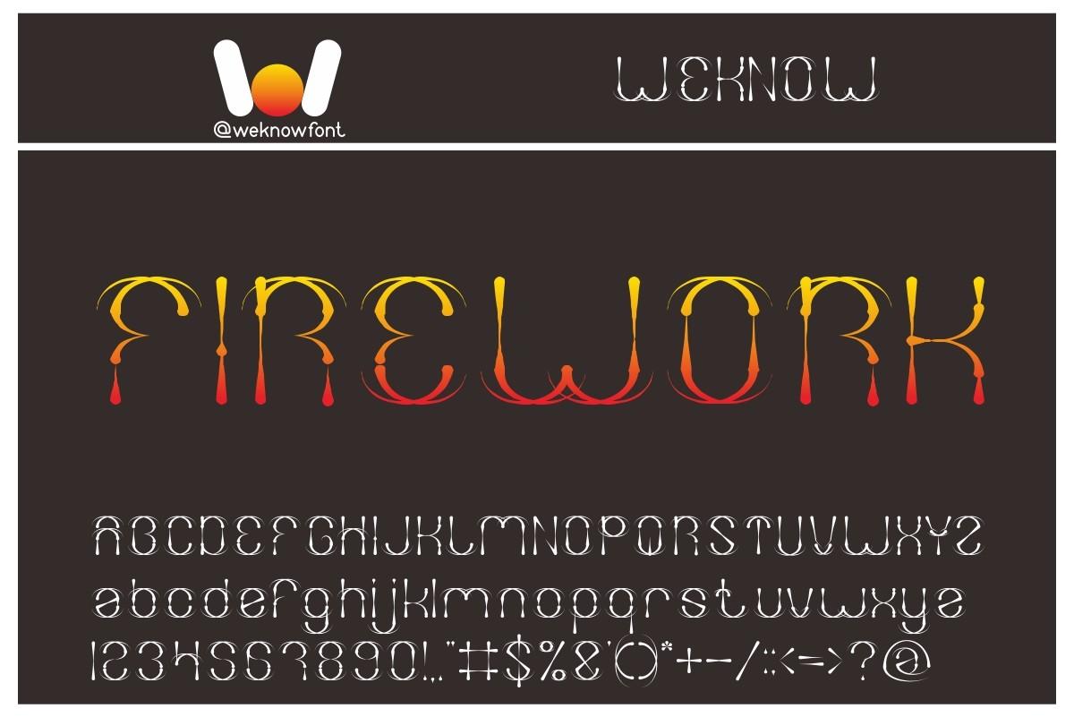 Firework Font