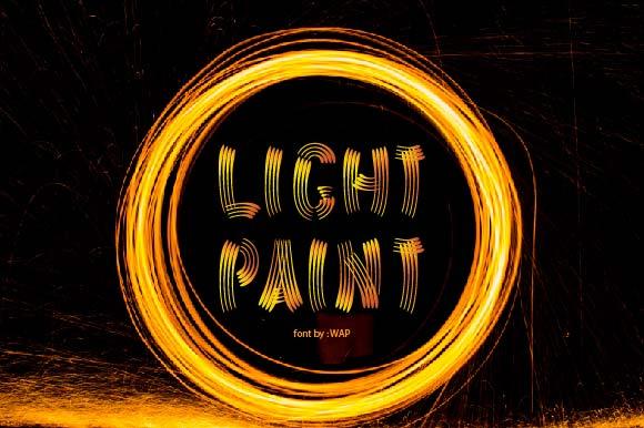 Light Paint Font