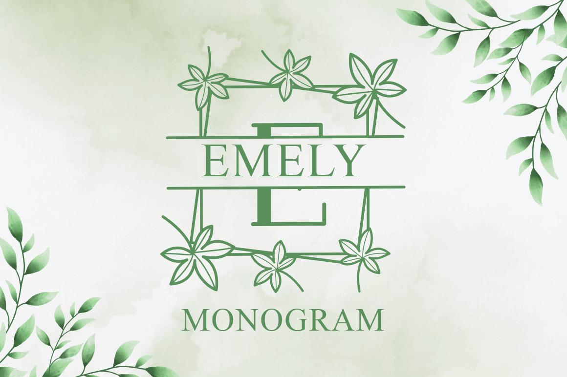 Emely Monogram Font