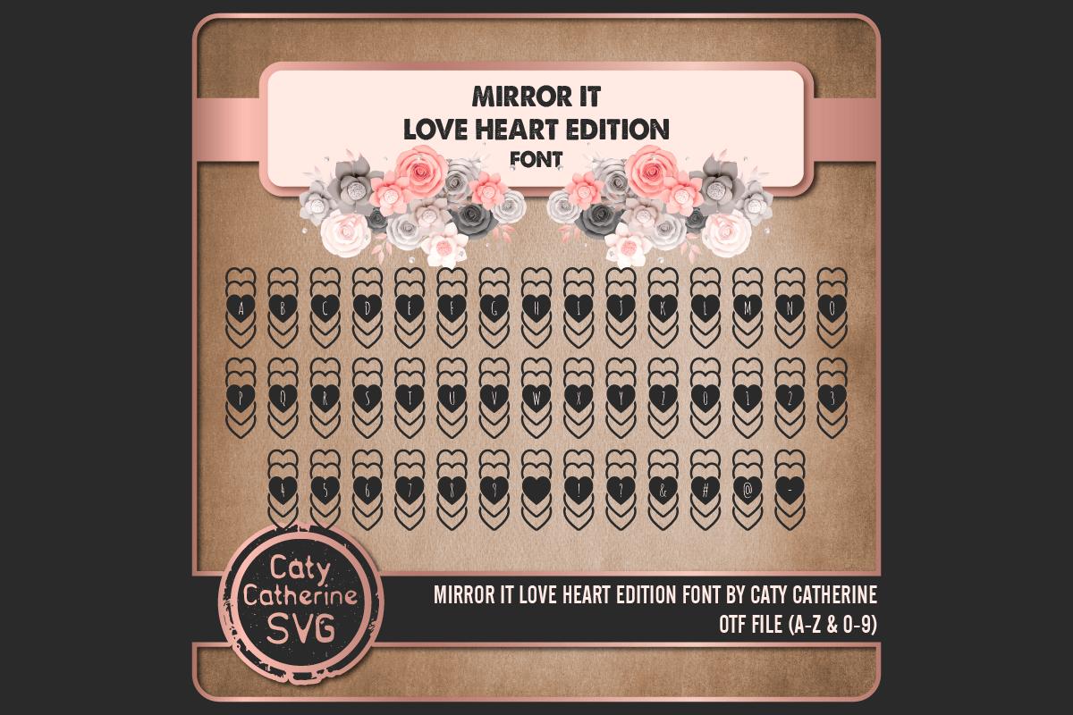 Mirror It Love Heart Font