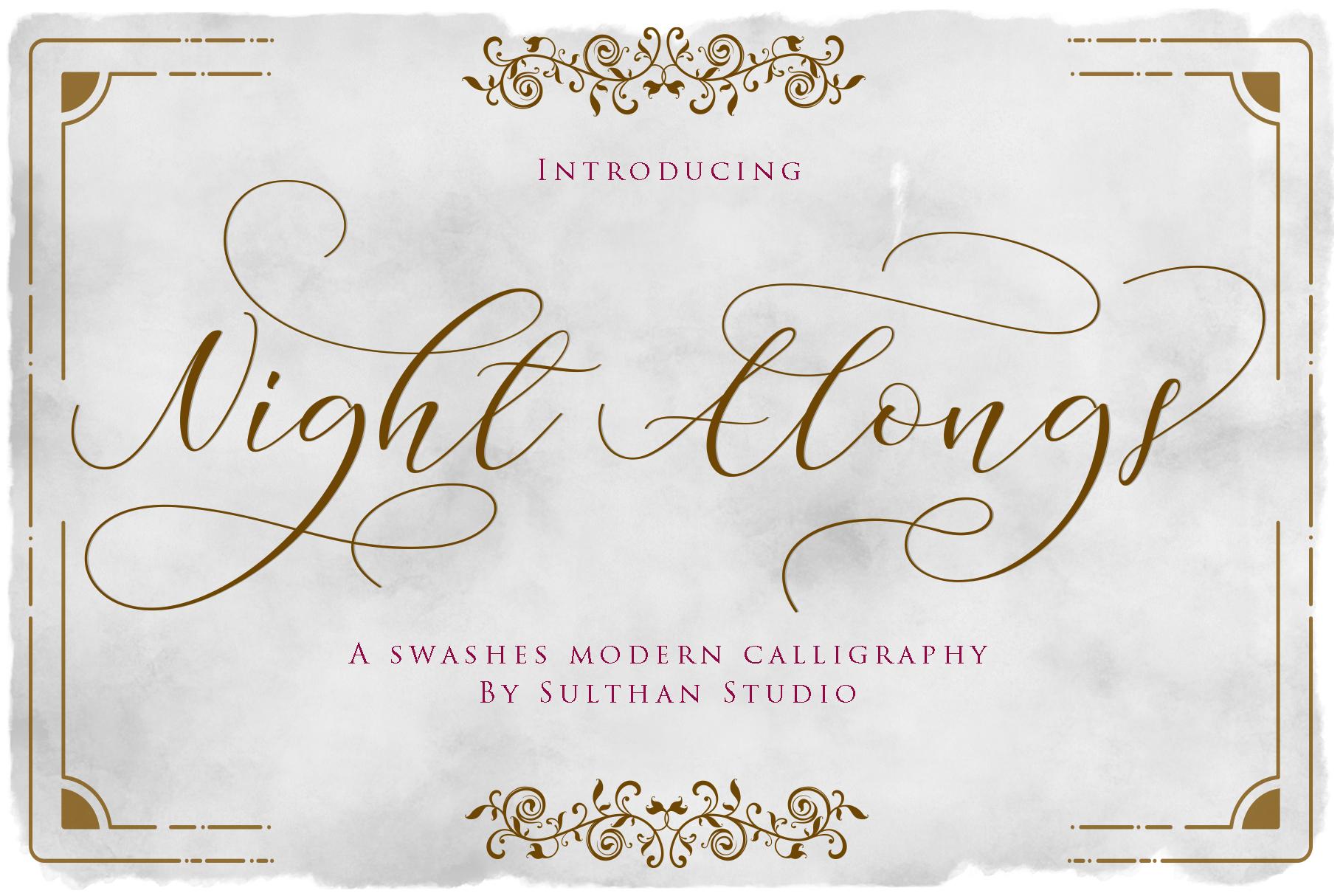 Night Alongs Script Font