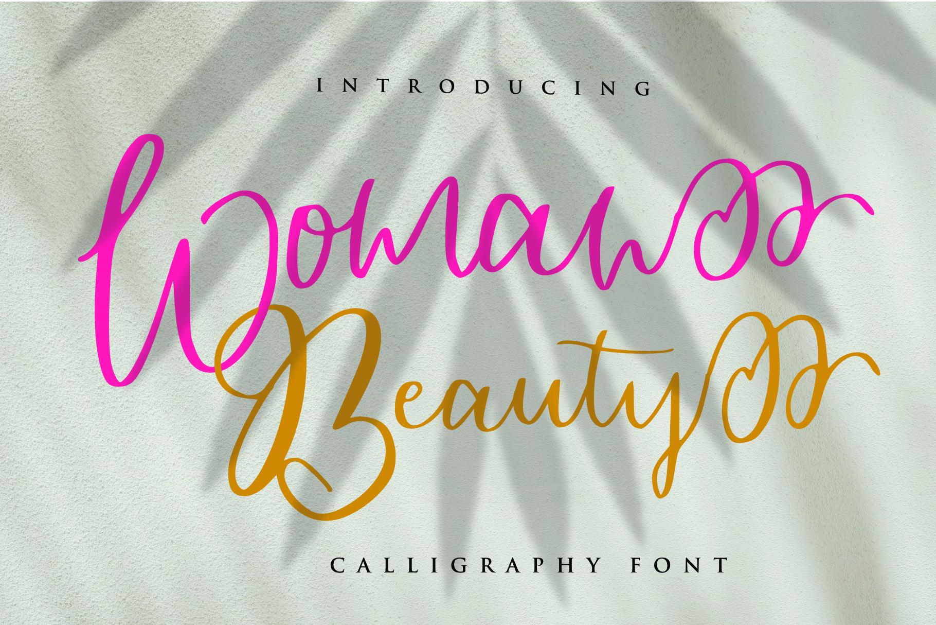 Woman Beauty Font
