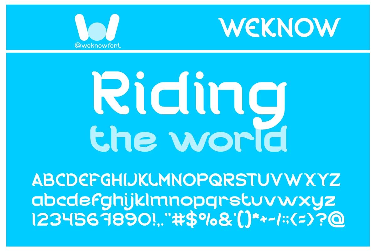 Riding the World Font