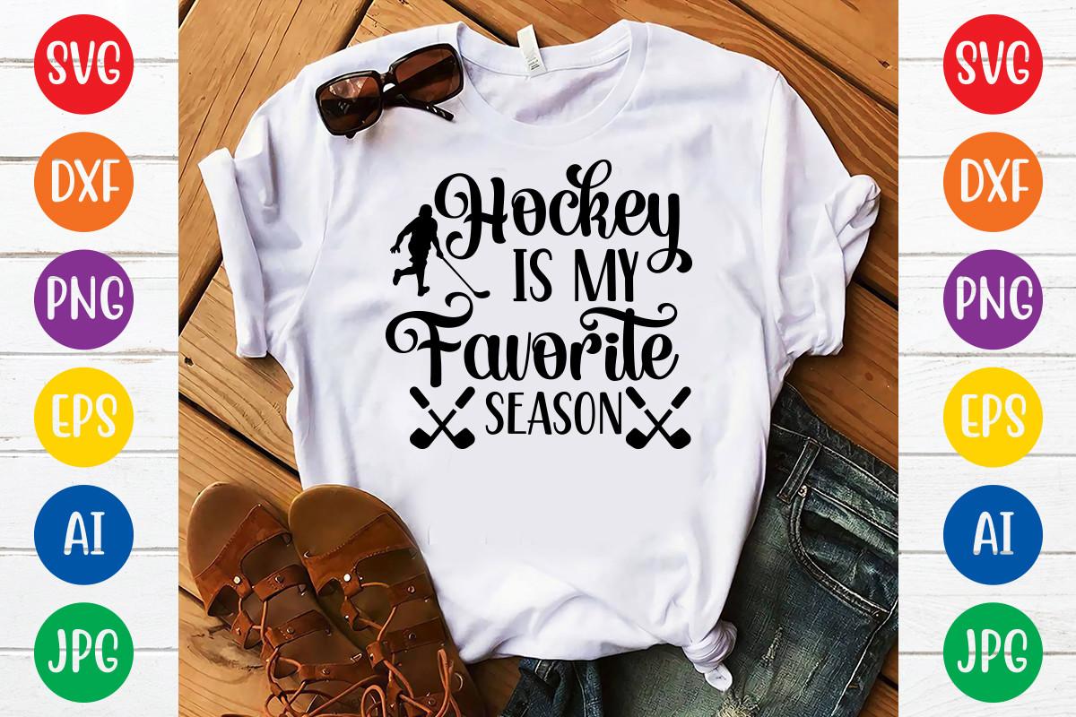 Hockey is My Favorite Season Svg Design