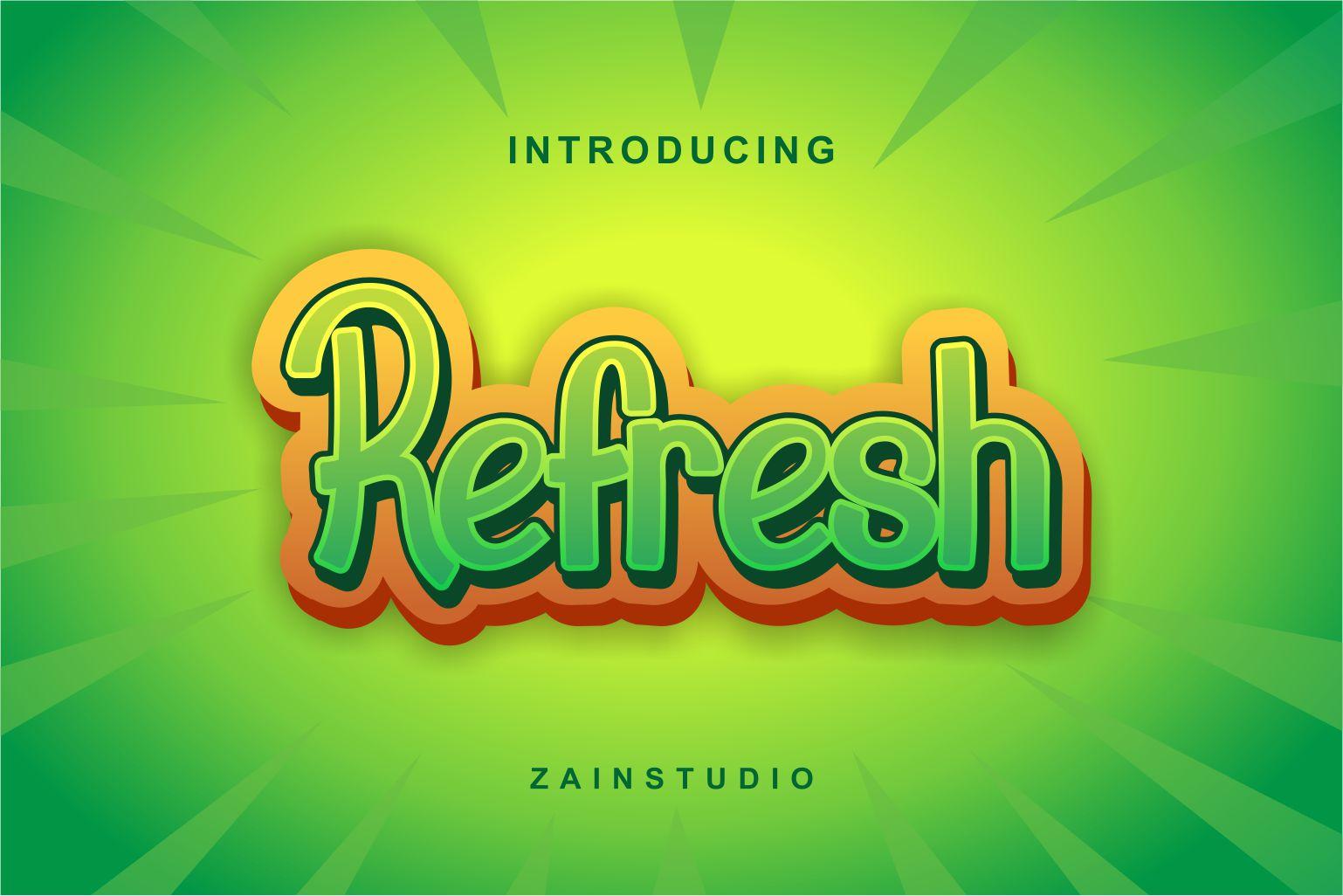 Refresh Font