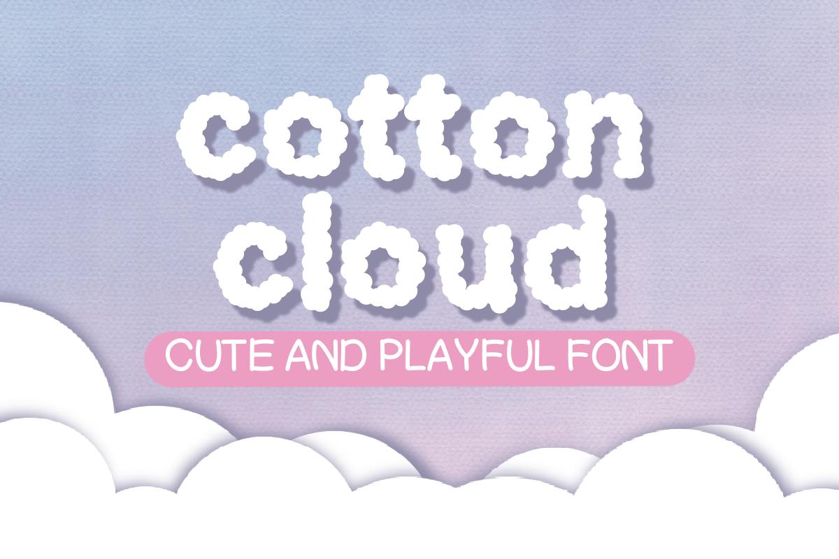 Cotton Cloud Font