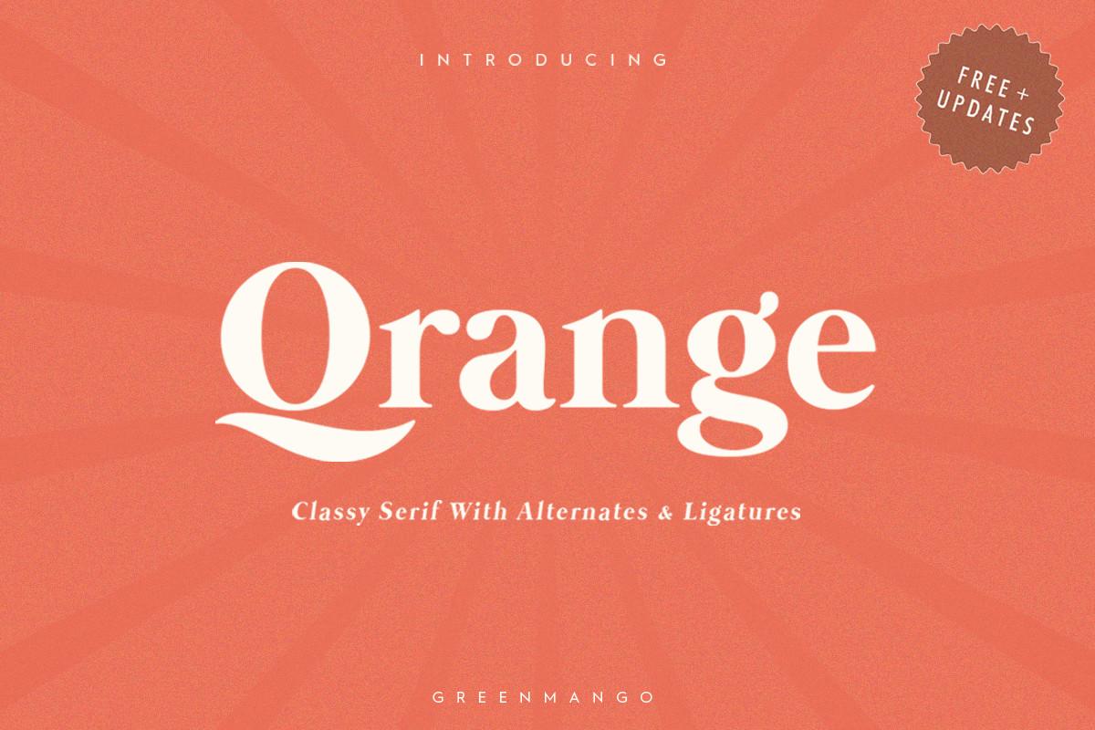 Orange Font