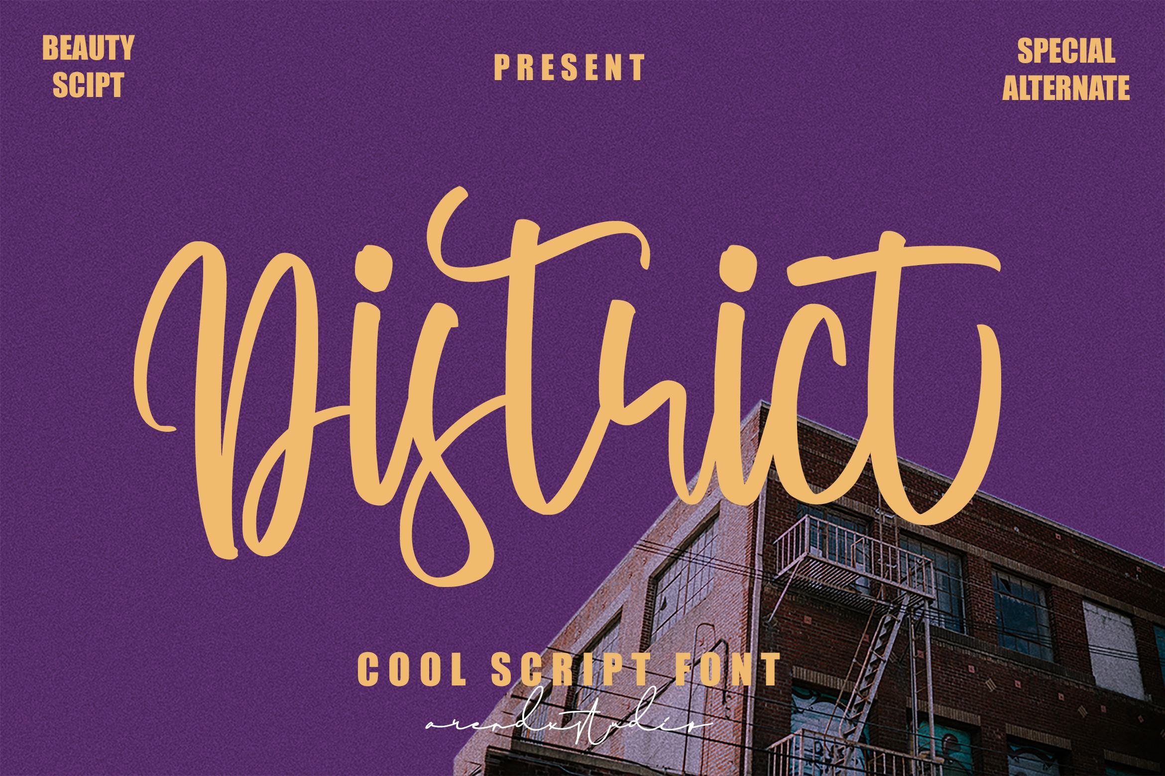 District Font