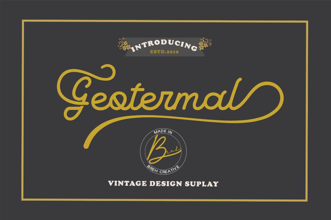 Geotermal Font