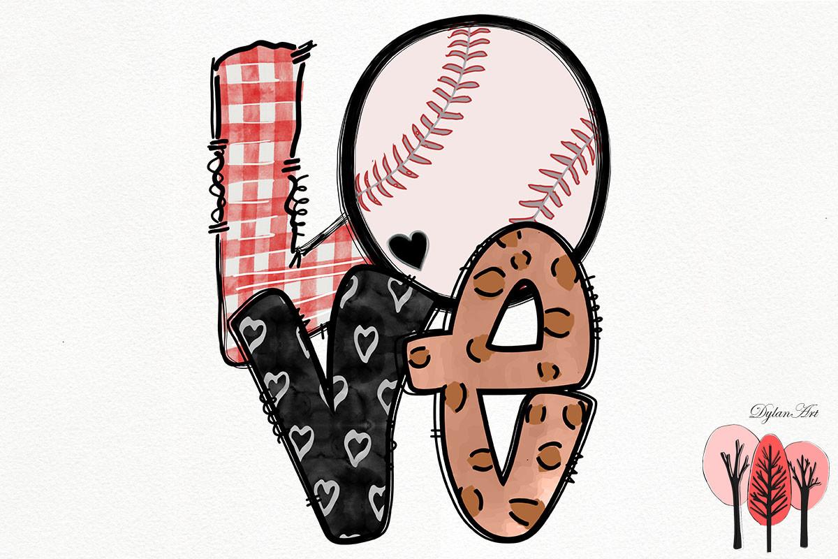 Love Baseball Sublimation