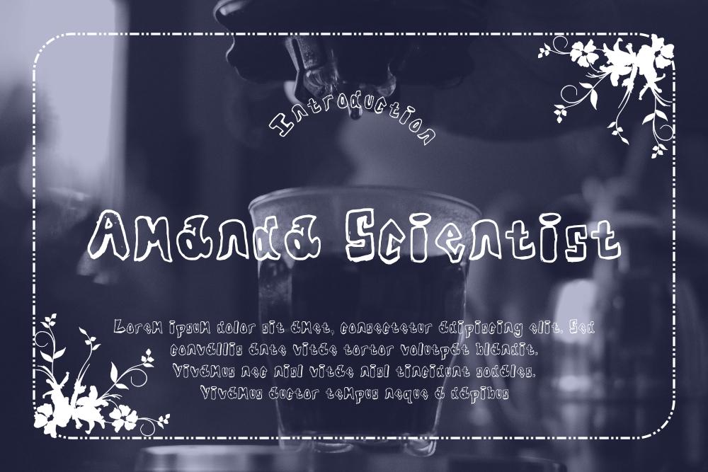 Amanda Scientist Font