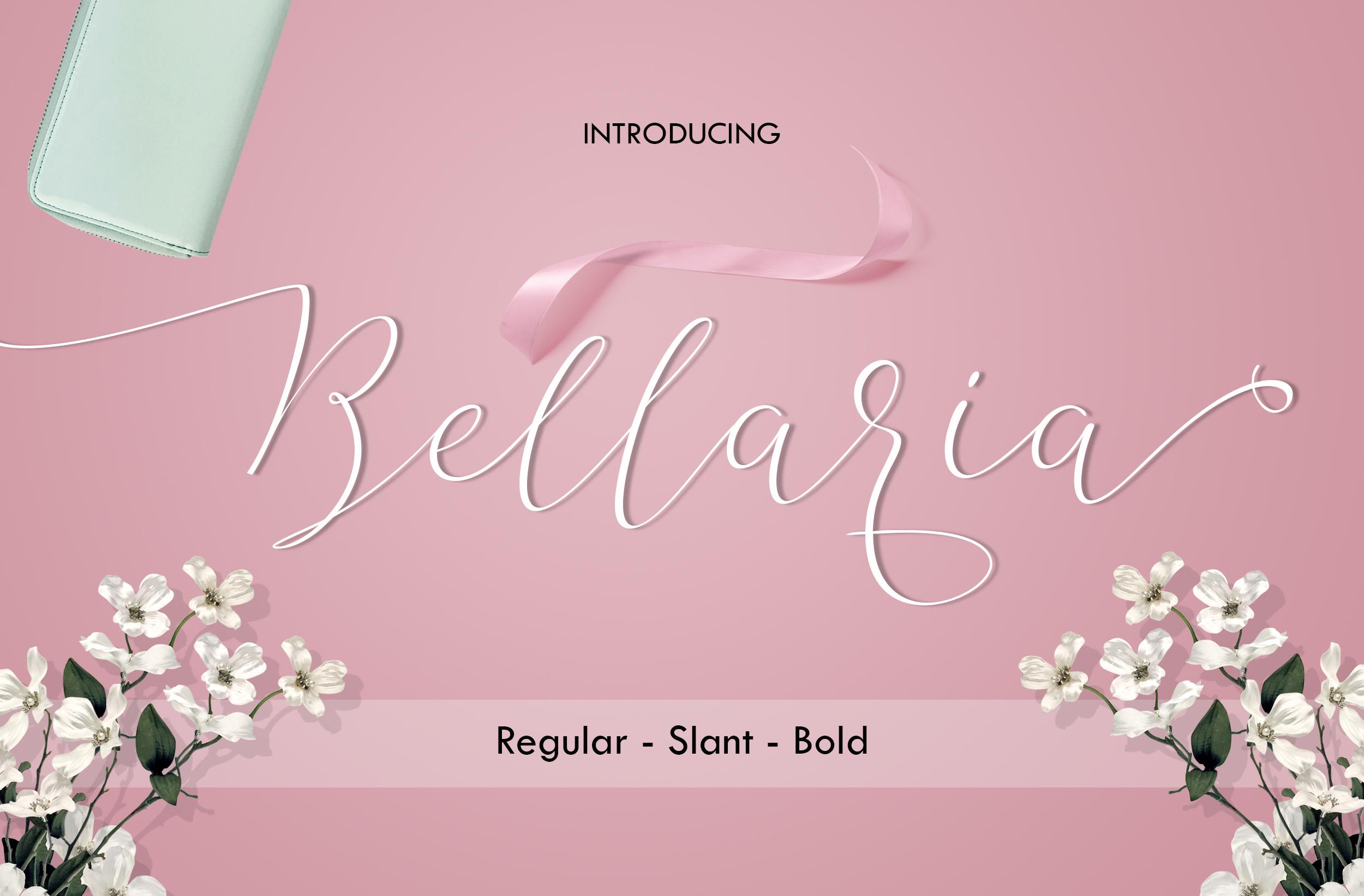 Bellaria Script Font