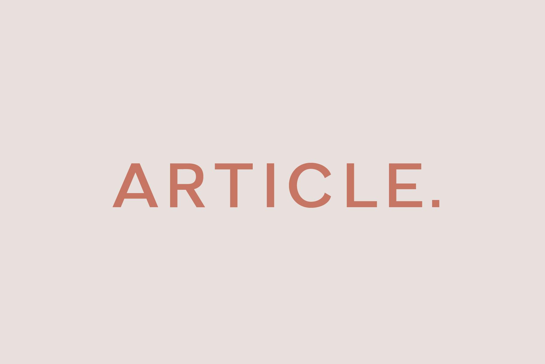 Article Font