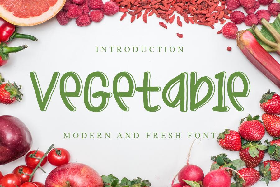 Vegetable Font
