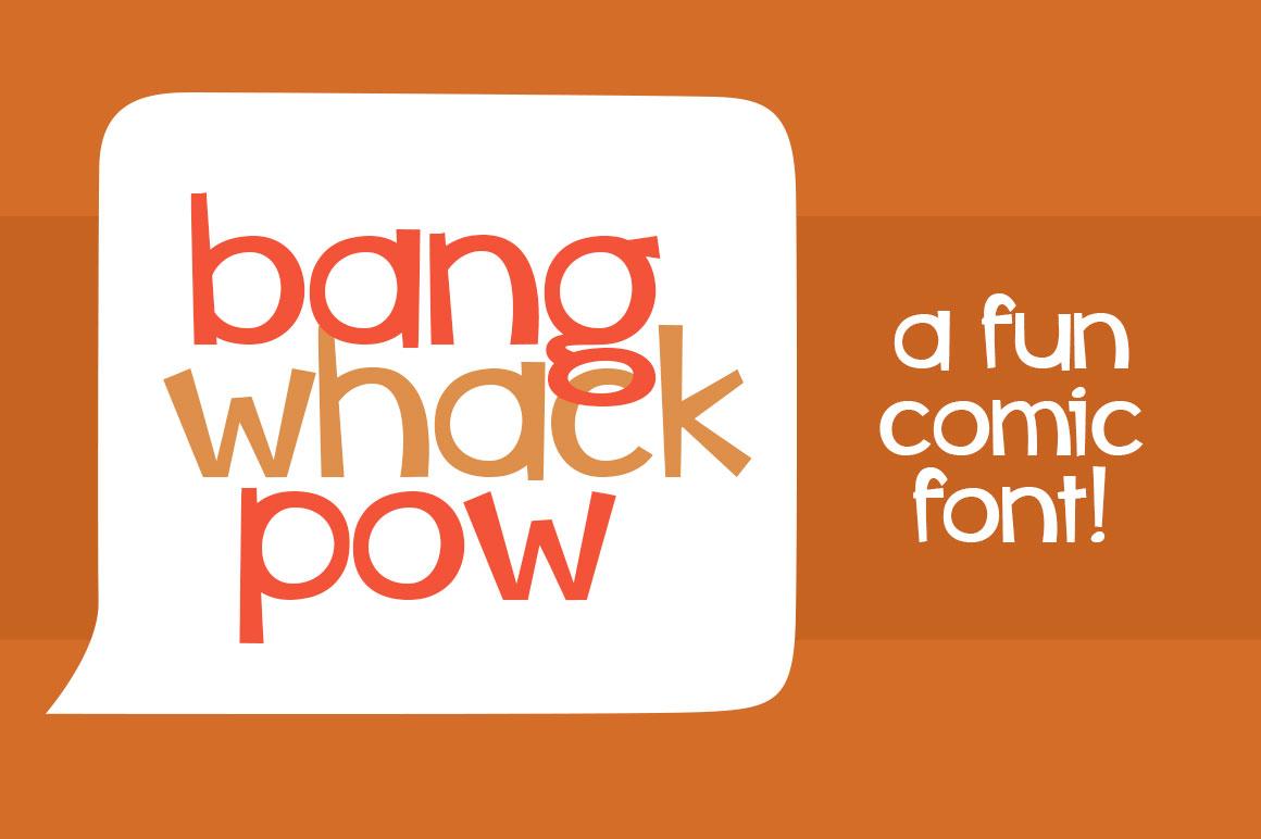 Bang Whack Pow Font