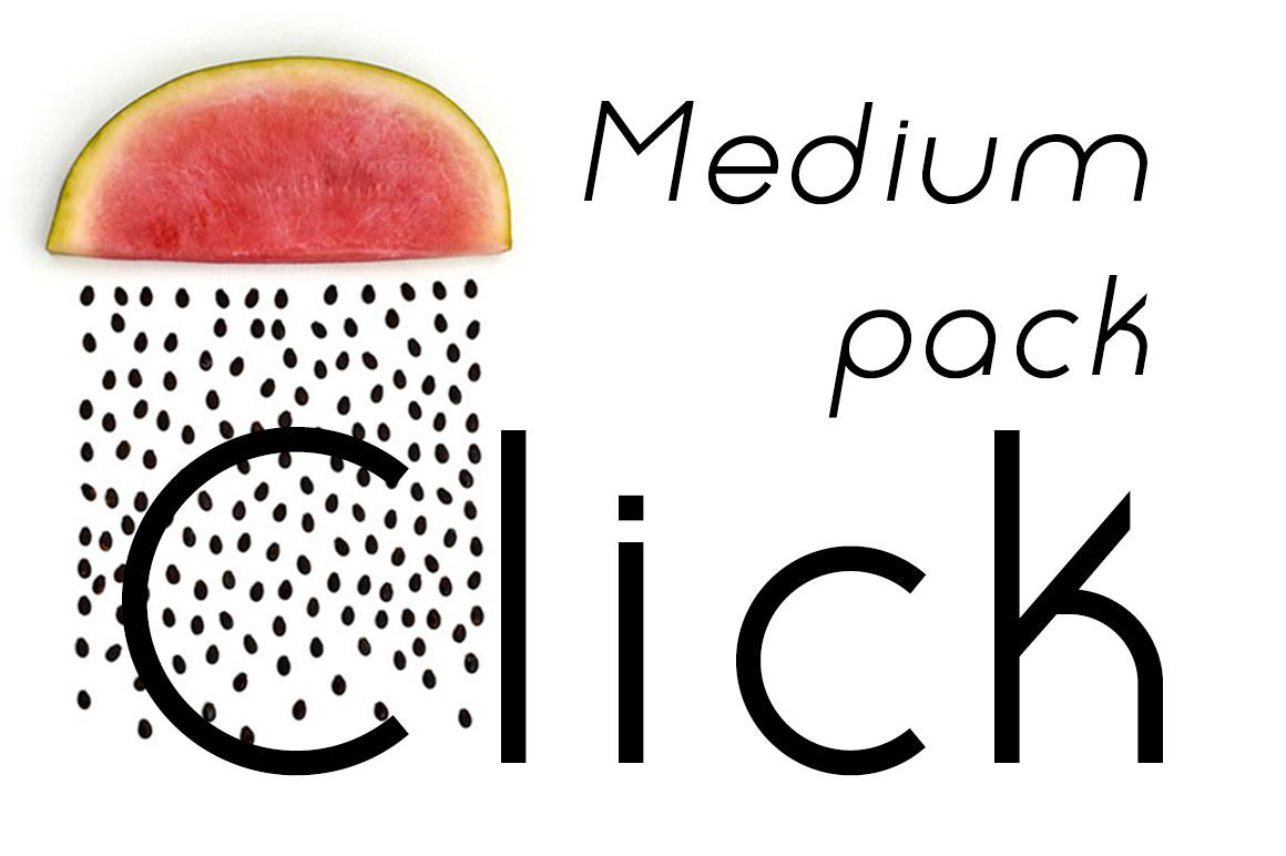 Click Medium Pack Font