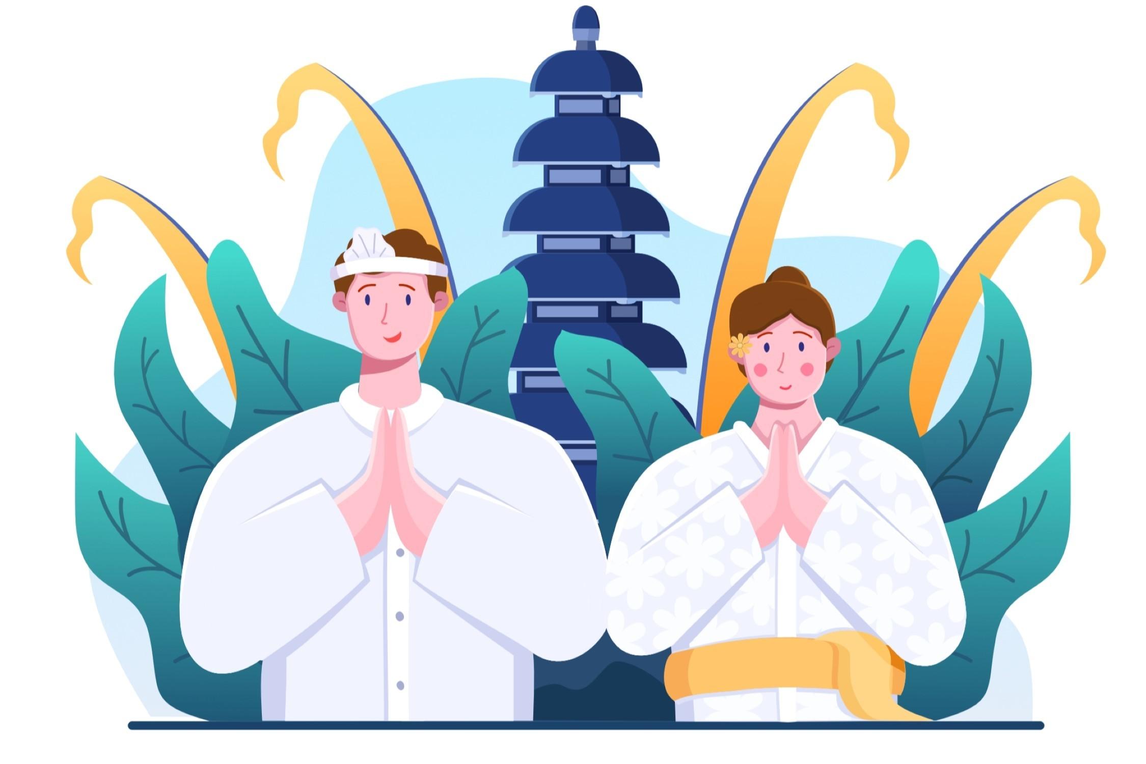 Happy Day of Silence or Nyepi Day