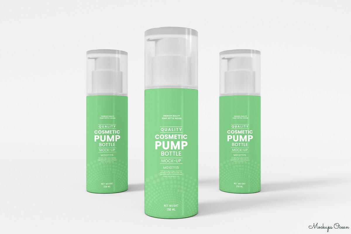 Cosmetic Pump Bottle Mockup