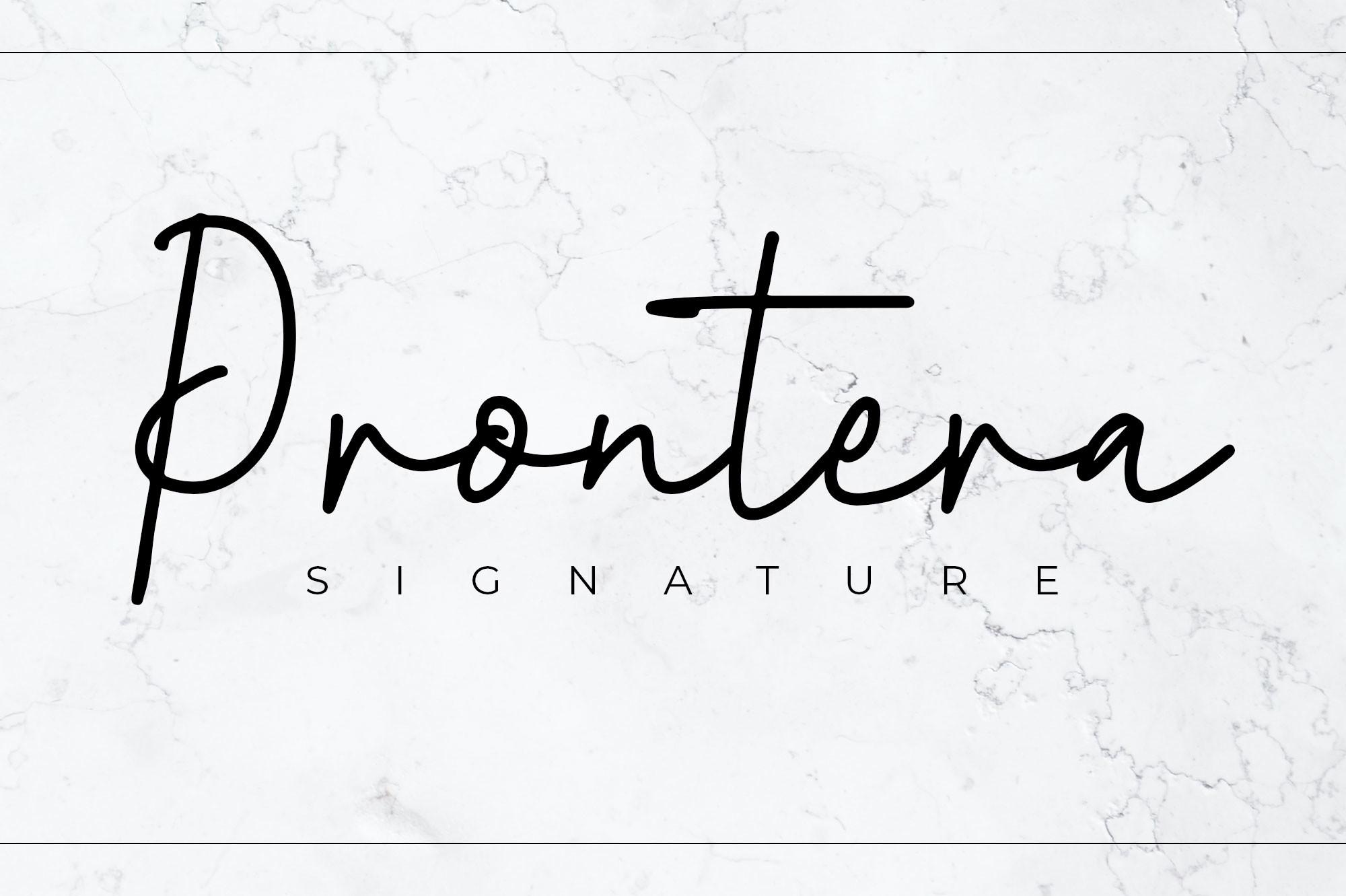 Prontera Signature Font